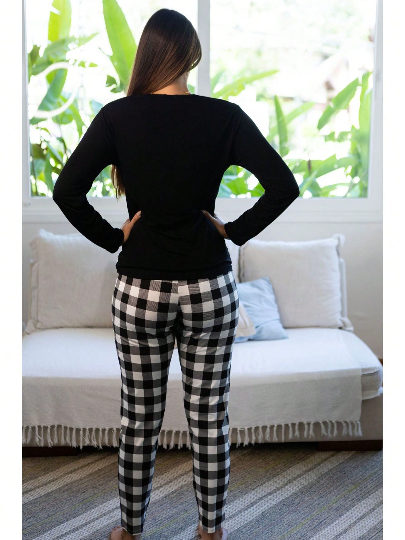 Pijama Inverno Feminino Longo Xadrez Frio Empório Do Algodão