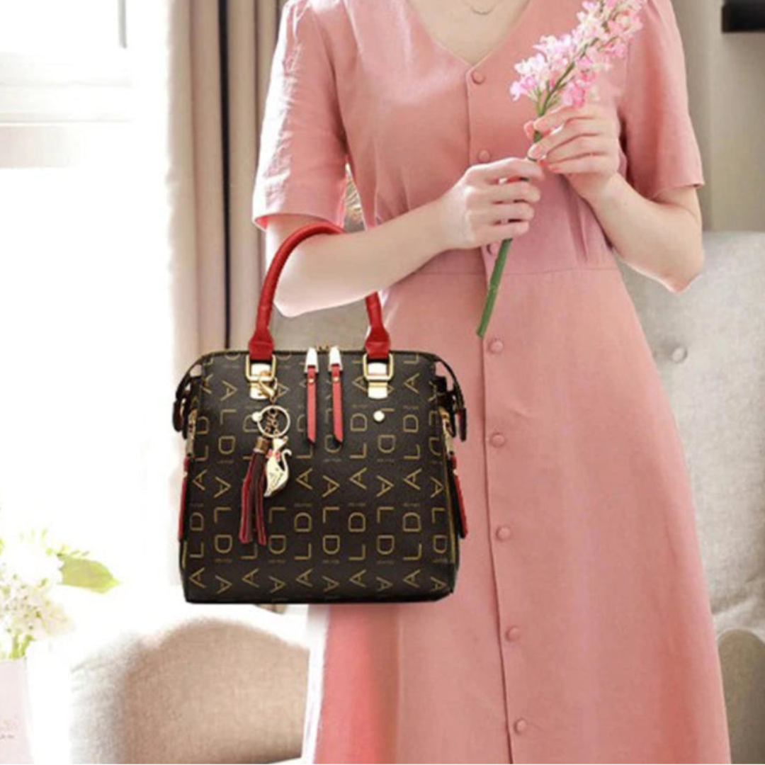 Bolsa Feminina de Mão e Alça Lateral Luxuosa