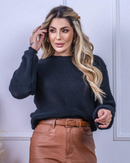 Blusa Feminina de Tricot Katy com Manga Bufante | Elegância e Conforto para o Inverno