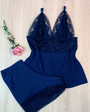 Baby Doll Canelado Renda Conforto Yasmin
