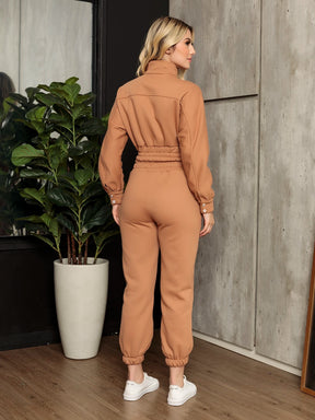 Conjunto Feminino Moletom Cropped com Calça | Look Confortável e Estiloso para o Frio