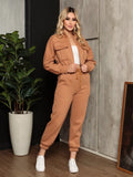 Conjunto Feminino Moletom Cropped com Calça | Look Confortável e Estiloso para o Frio