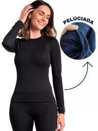 Blusa Térmica Feminina Segunda Pele 100% Algodão — Conforto Natural e Proteção Contra o Frio
