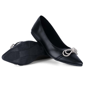 Vendedor Indicado
Sapatilha Feminina Laço Strass Salto Bico Afinado Luxo Elegante