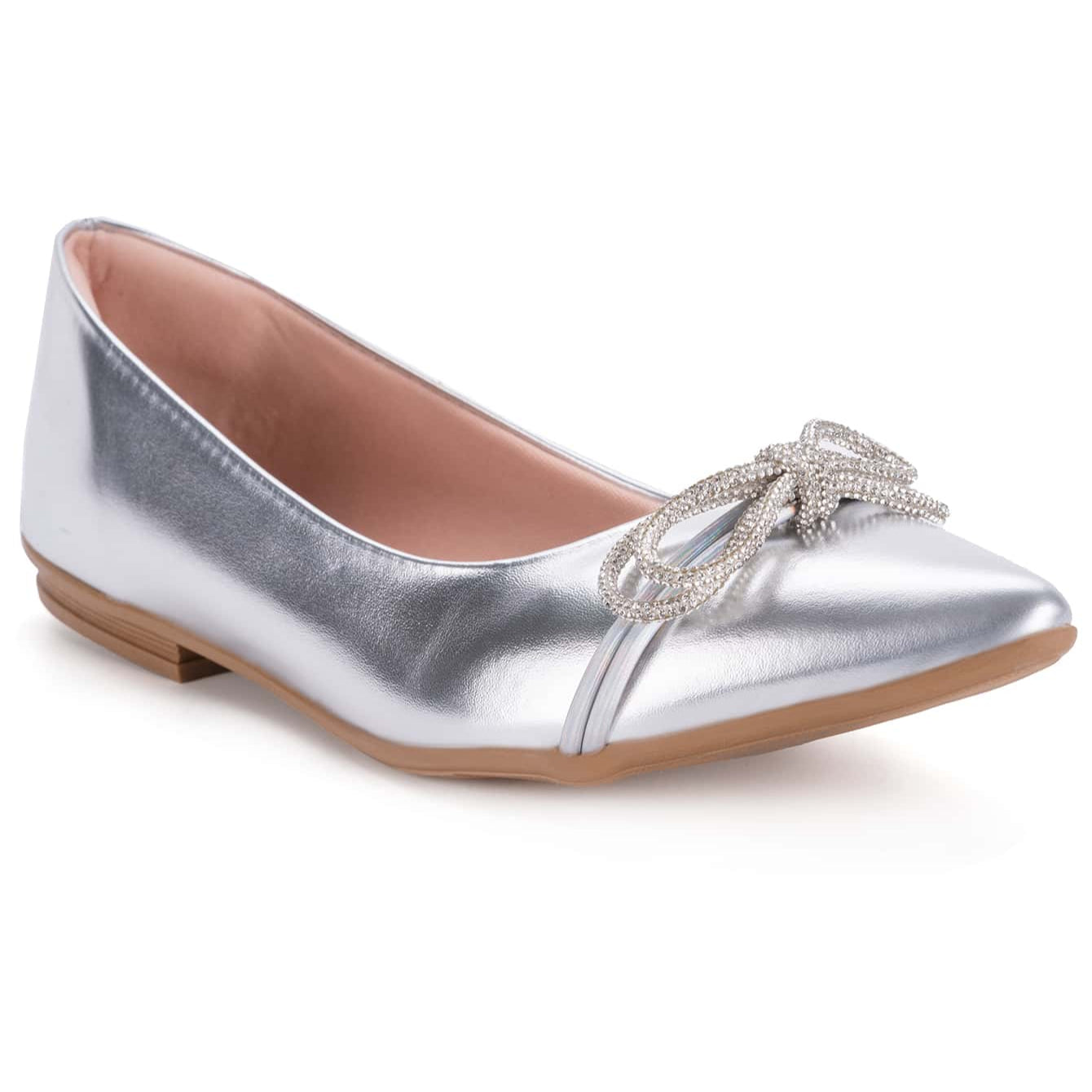 Vendedor Indicado
Sapatilha Feminina Laço Strass Salto Bico Afinado Luxo Elegante