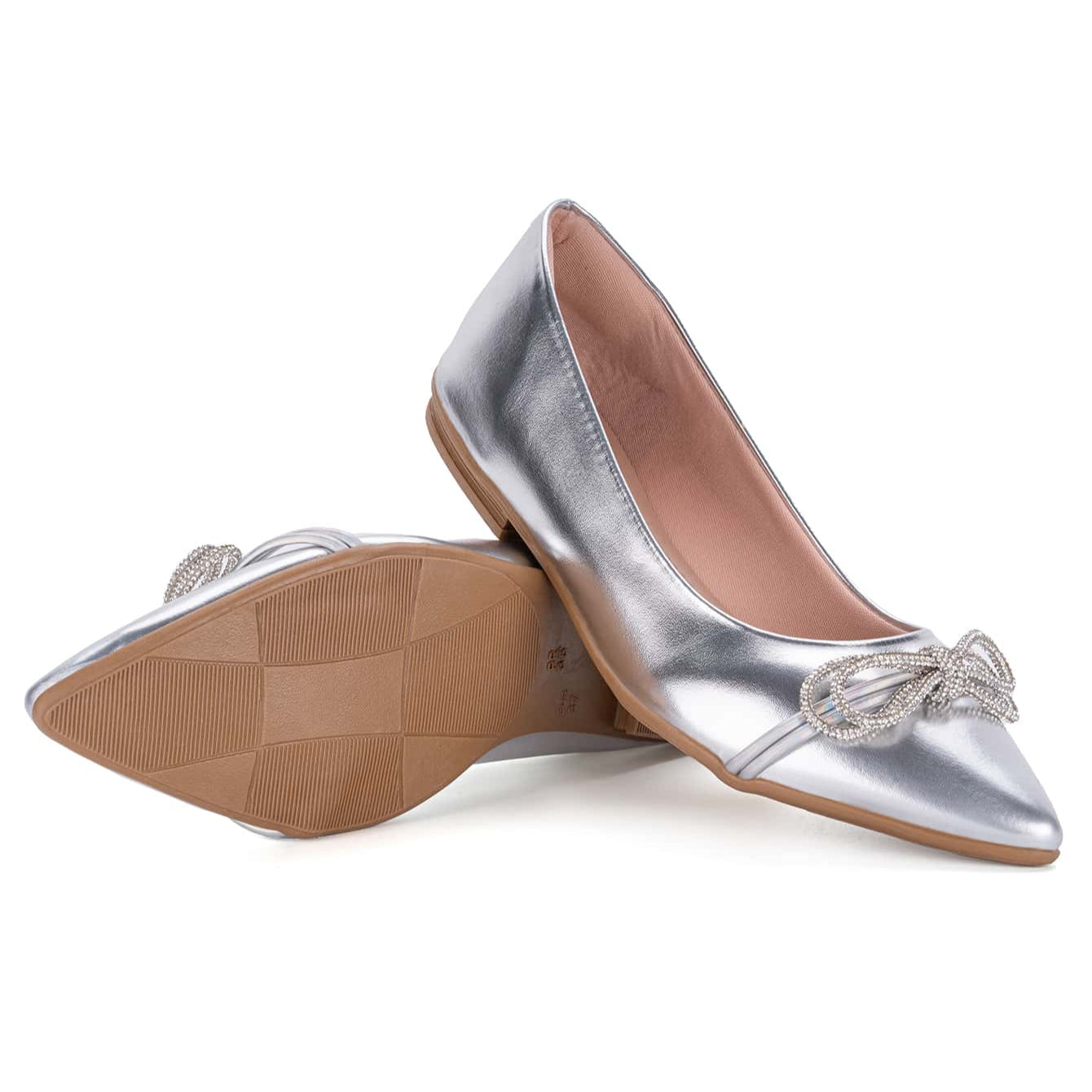 Vendedor Indicado
Sapatilha Feminina Laço Strass Salto Bico Afinado Luxo Elegante