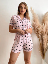 Pijama Americano Conjunto Camisa e short com abertura de botões maternidade amamentação