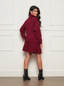 Vendedor IndicadoConjunto Tricot Modal 2 Peças Blusa gola alto com saia