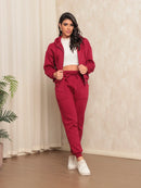 Conjunto de Moletom Com Bolso e Toca