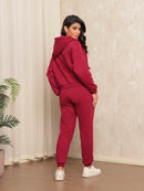 Conjunto de Moletom Com Bolso e Toca