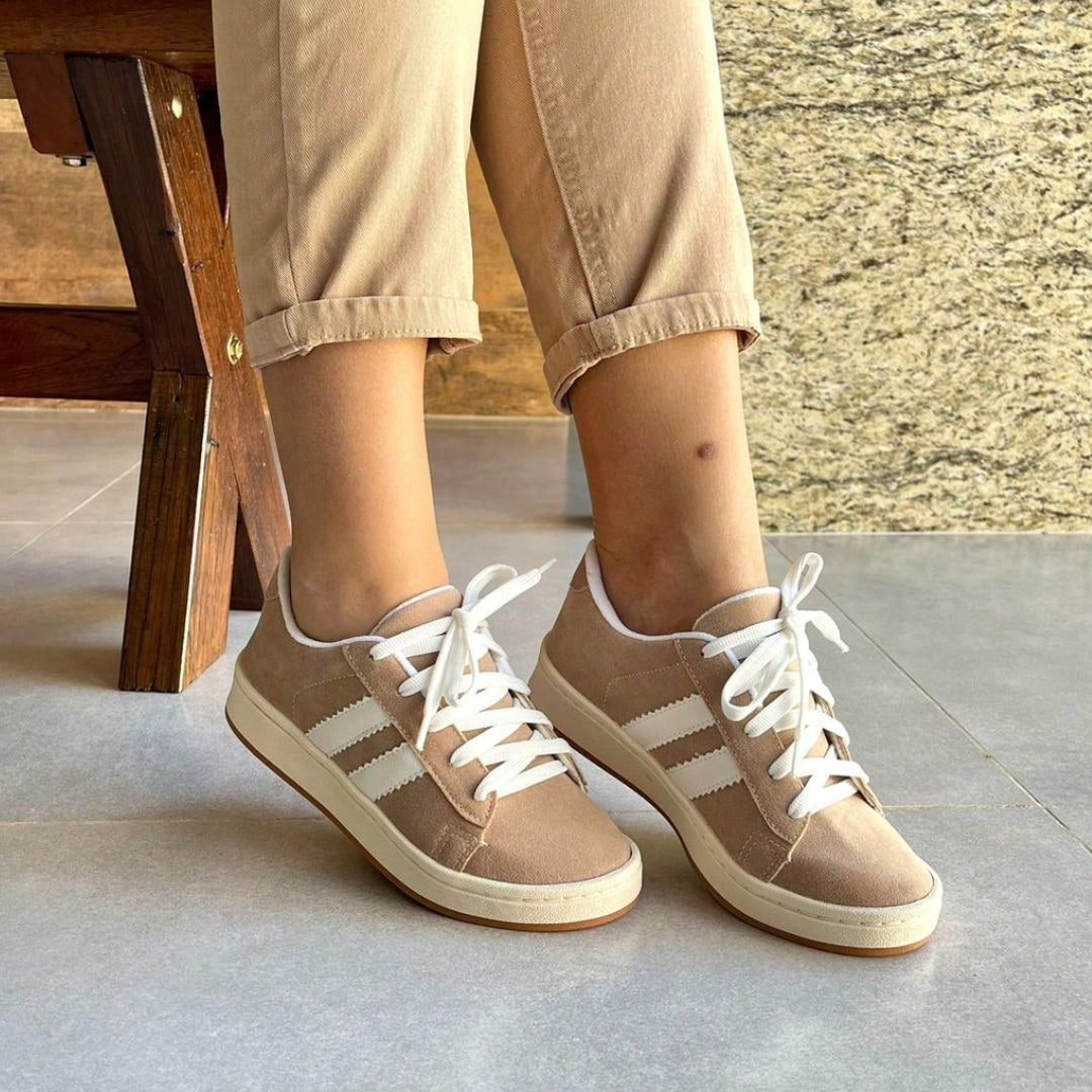 Tênis Casual Feminino Tradicional – Conforto e Estilo Clássico