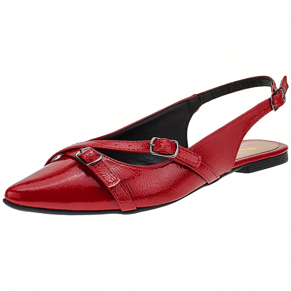 Sapatilha sandalia rasteira bico fino Slingback Feminina sapato Mule Mocassim Tiras Confort