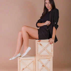 Sapatilha Feminina Bolinha Sapatilha Rasteira