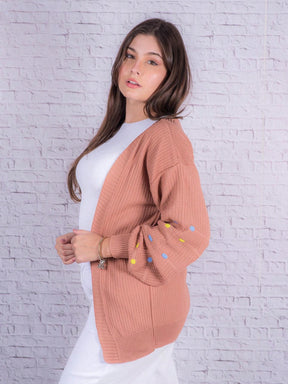 Casaco Feminino Manga Pipoquinha
