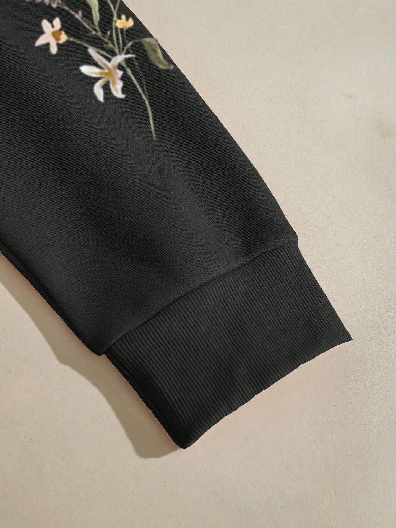 Vendedor IndicadoMoletom Gola Careca Estampado Flores