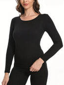 Blusa Térmica Feminina Segunda Pele 100% Algodão — Conforto Natural e Proteção Contra o Frio