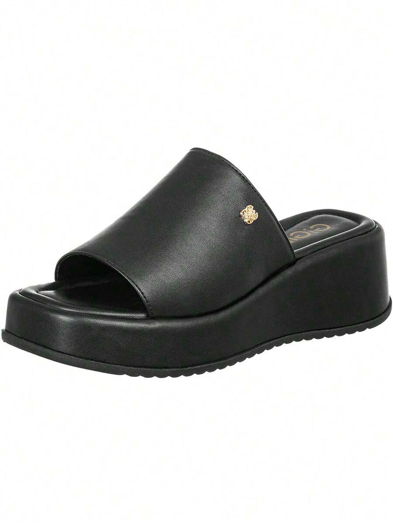 Tamanco Feminino Plataforma Sola Macia Anabela Flatform