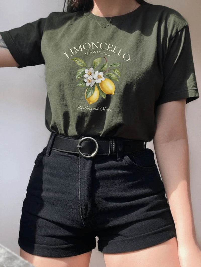 Camiseta Feminina 100% Algodão  Limoncello