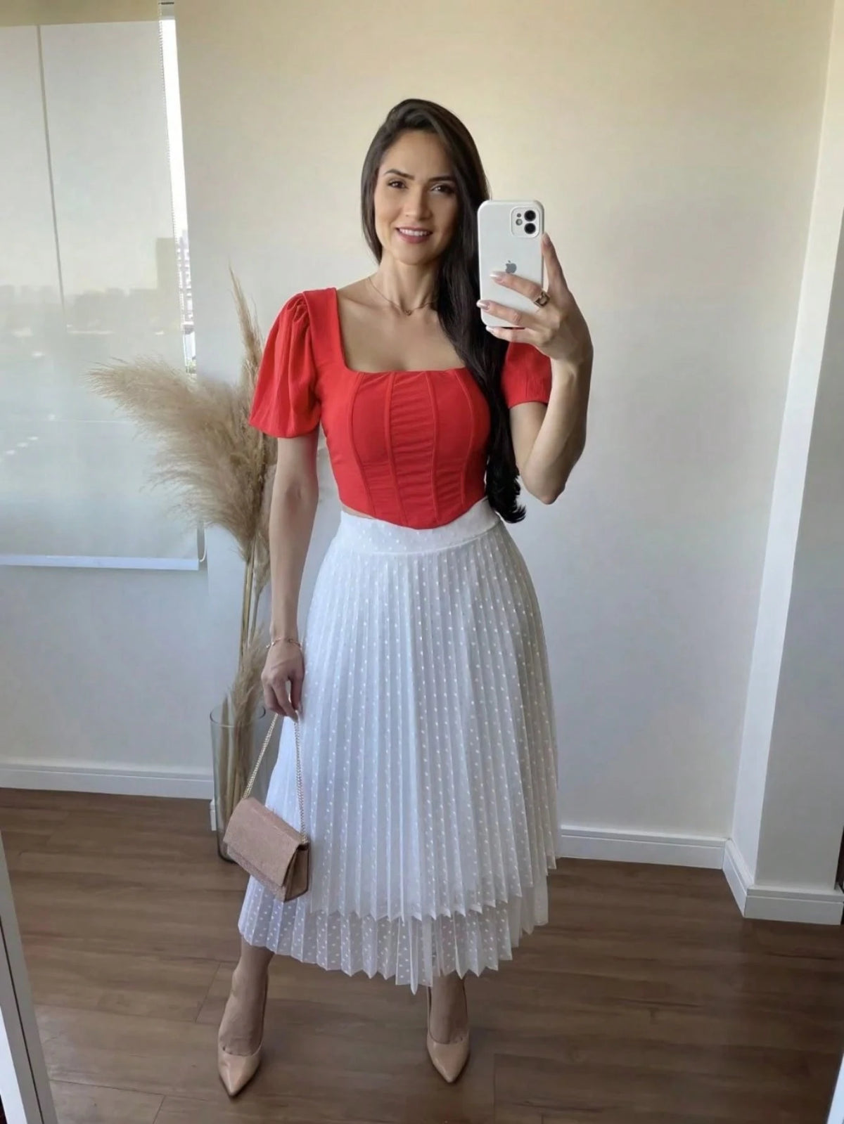Vendedor IndicadoSaia feminino 2 Camada malha tule S-2