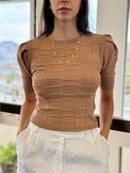 Blusa de Tricot Feminina Modal 3D | Sofisticação, Estilo e Conforto