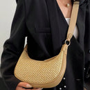Bolsa Baguete Feminina Meia Lua com Alça Curta e Transversal – Tendência e Praticidade