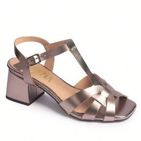 Sandália Feminina Salto Bloco Quadrado – Elegância e Conforto para Todos os Momentos
