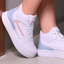 Tênis Feminino Sneaker Cano Médio – Botinha Estilosa para Academia e Dia a Dia