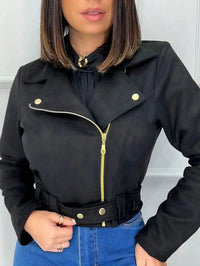 Jaqueta Feminina em Suede Camurça – Elegância e Conforto para os Dias Frios