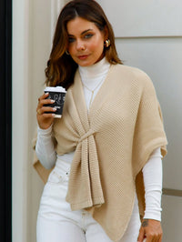 Vendedor IndicadoCapa Tricot Colete Poncho Kimono Feminino estiloso