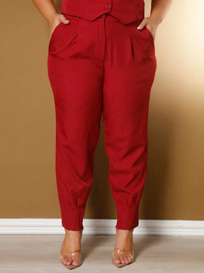 Vendedor Indicado
Conjunto De Alfaiataria Feminino Colete + Calça Moda Casual/Social Plus