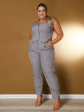 Vendedor Indicado
Conjunto De Alfaiataria Feminino Colete + Calça Moda Casual/Social Plus
