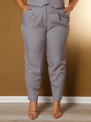 Vendedor Indicado
Conjunto De Alfaiataria Feminino Colete + Calça Moda Casual/Social Plus
