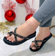 Papete Feminina com Strass – Brilhante, Macia e Super Confortável
