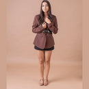 Scarpin Feminino Mary Jany Salto Bloco e Bico Quadrado Retrô