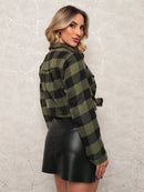 Vendedor IndicadoCamisa Xadrez Feminina Flanelado Manga Longa