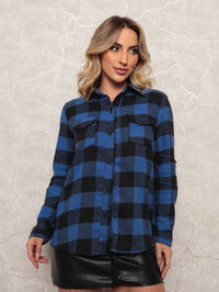 Vendedor IndicadoCamisa Xadrez Feminina Flanelado Manga Longa