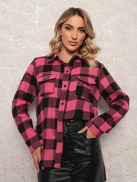 Vendedor IndicadoCamisa Xadrez Feminina Flanelado Manga Longa