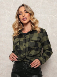 Vendedor IndicadoCamisa Xadrez Feminina Flanelado Manga Longa