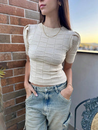 Blusa de Tricot Feminina Modal 3D | Sofisticação, Estilo e Conforto