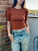 Blusa de Tricot Feminina Modal 3D | Sofisticação, Estilo e Conforto