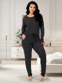 Pijama Feminino de Suede Estampado Inverno | Calça e Blusa de Manga Longa Confortável