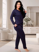 Pijama Feminino de Suede Estampado Inverno | Calça e Blusa de Manga Longa Confortável