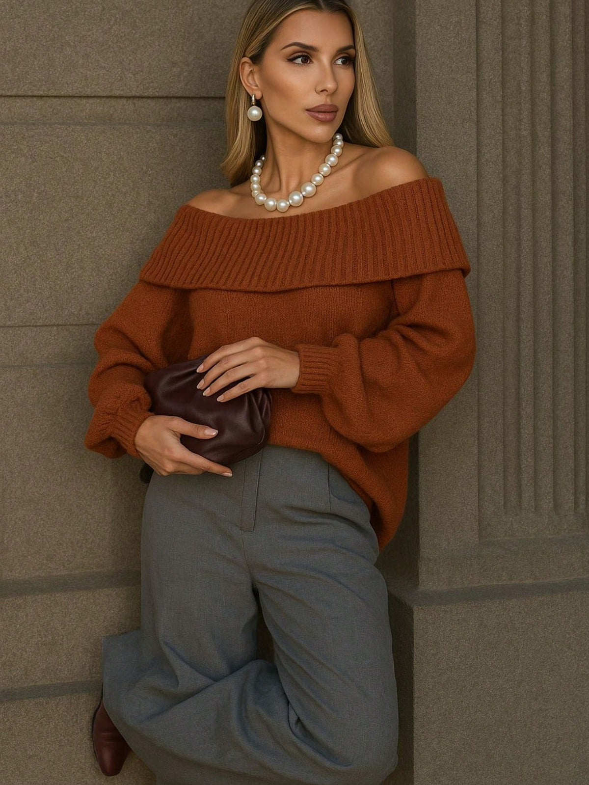 Blusa Feminina Ciganinha Tricô Ombro a Ombro – Elegante e Atemporal