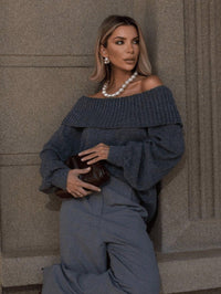 Blusa Feminina Ciganinha Tricô Ombro a Ombro – Elegante e Atemporal