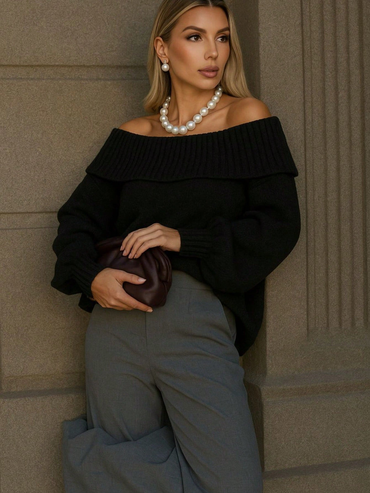 Blusa Feminina Ciganinha Tricô Ombro a Ombro – Elegante e Atemporal
