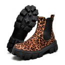 Bota Coturno Feminina Festa Junina Tratorada  Animal Print