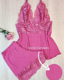 Baby Doll Canelado Renda Conforto Yasmin