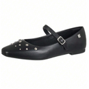 Sapatilha Feminina Bico Quadrado Apliques Tacha - Laura