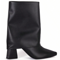 Bota Feminina Festa Junina Cano Médio com Salto Geométrico e Bico Fino | Estilo e Elegância para Todas as Ocasiões