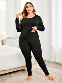Vendedor IndicadoConjunto Frio Segunda Pele Forrado Peluciado Blusa + Calça Plus Size Kit Térmico Flanelado Proteção Inverno